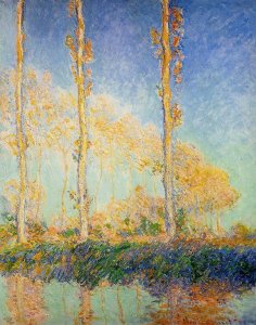 Three Poplar Trees in the Autumn