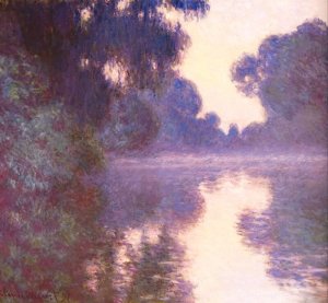 Misty morning on the seine blue 1892