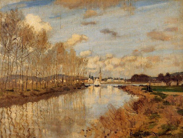 Argenteuil Seen From The Small Arm Of The Seine 2