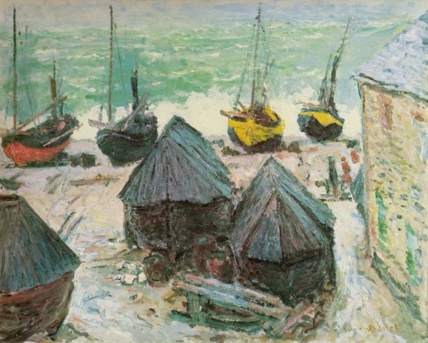 Boats in Winter Quarters, Etretat