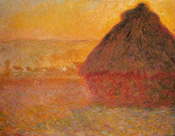 Haystack at Sunset near Giverny