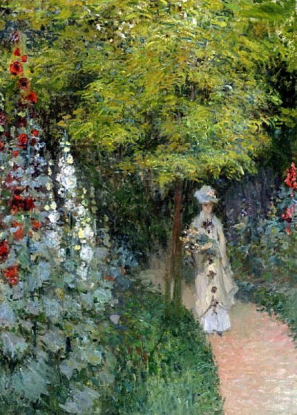 The Garden, Hollyhocks