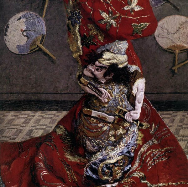 Camille Monet in Japanese Costume (detail)