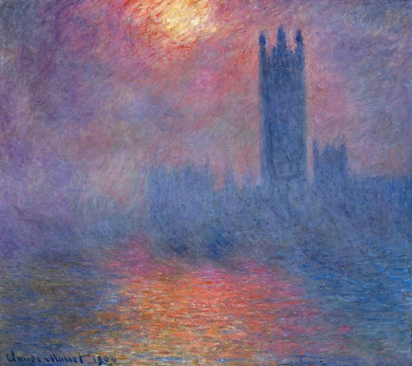 Houses of Parliament, Effect of Sunlight in the Fog I