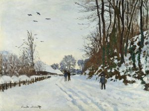 La Route De La Ferme Saint-Simeon En Hiver