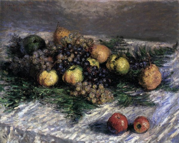 Still-Life with Pears and Grapes 2