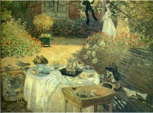 Woman with a Parasol in the Garden in Argenteuil