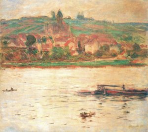 Vetheuil, Barge on the Seine