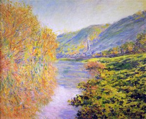 Banks of the Seine at Jeufosse, Autumn