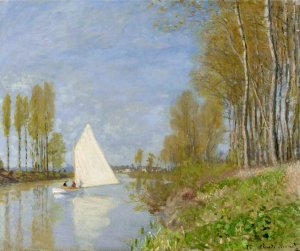 Small Boat on the Small Branch of the Seine at Argenteuil