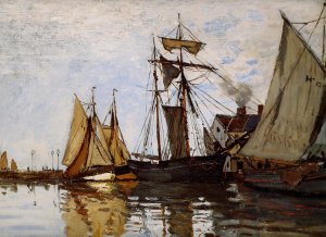 Boats In The Port Of Honfleur