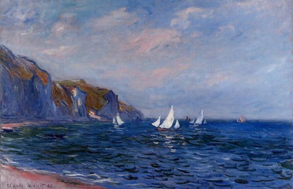 Cliffs And Sailboats At POurville