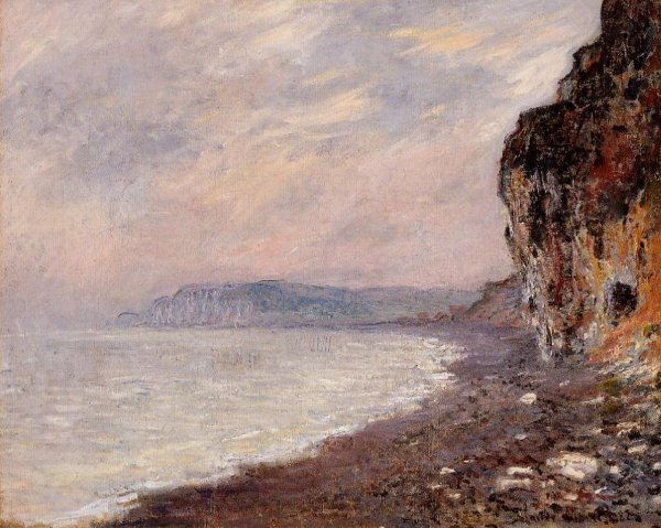 Cliffs At Pourville In The Fog