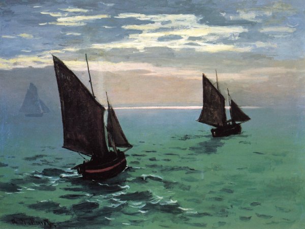 Fishing Boats At Sea