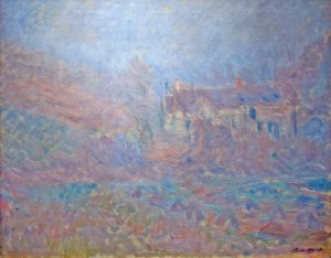 Houses At Falaise In The Fog