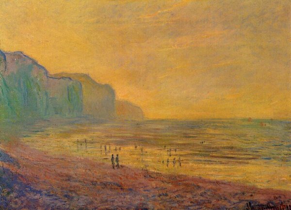 Low Tide At Pourville Misty Weather