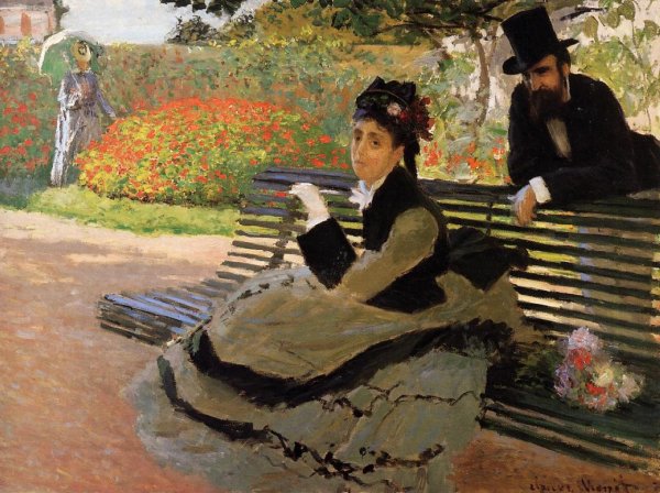 The Beach Aka Camille Monet On A Garden Bench