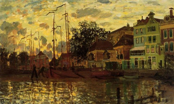 The Dike At Zaandam Evening